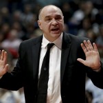 El entrenador del Real Madrid, Pablo Laso,enfadado y crítico tras la derrota contra el Valencia Basket