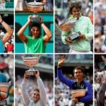 Los 13 Roland Garros de Nadal desde 2005.