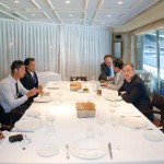 Cristiano y Florentino comieron en el restaurante «PUERTA 57» tras la renovación del luso