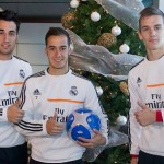 El Castilla y el Madrid C felicitaron la navidad a la afición madridista