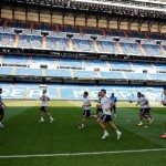 El Real Madrid entrenó en el Bernabeu en la primera sesión para preparar la vuelta de dieciseisavos de copa