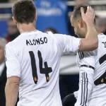 Benzema y Xabi Alonso lograron su victoria 150 como madridistas
