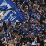 4000 aficionados del Schalke están hoy en el Bernabeu