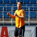 El Real Madrid disputó un partidillo de entrenamiento ante el Juvenil B. Bale, Carvajal y Cristiano entrenaron aparte.