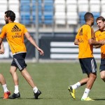Primer entrenamiento con vistas al Valladolid-Real Madrid del miércoles