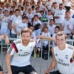 Alrededor de un centenar de alumnos del Campus Los Ángeles-Fundación Real Madrid disfrutaron del entrenamiento de sus ídolos