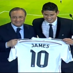 Florentino Pérez: » James hoy cumples tu sueño de niño, jugar en el Real Madrid»