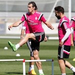 Bale entrena con el grupo