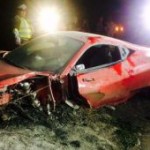 Arturo Vidal destrozó su Ferrari en un accidente en Chile al conducir ebrio