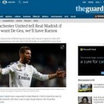 Ingla: «El Manchester United le ofrece un trueque al Madrid: De Gea por Ramos»