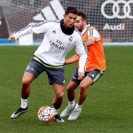 El Real Madrid entrenó en el City Football Academy en la primera sesión del miércoles