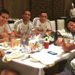 Danilo compartió en la redes sociales la cena antes del choque ante el Milán
