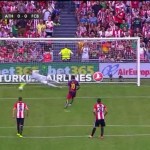Messi falló un penalti que no lo fue supuestamente sobre Luis Suárez