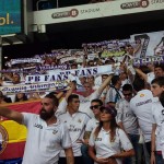 400 madridistas arroparon al Real Madrid en Cornellá