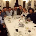 Jugadores y antiguos jugadores del Madrid se reúnen por Navidad