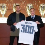 Benzema marcó en su partido 300 con el Madrid