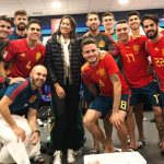 Garbiñe Muguruza felicitó a los jugadores españoles por manita a Costa Rica