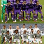 Los jugadores del Real Madrid repitieron colocación en la foto inicial a la final ( La misma que en la 12ª de Cardiff)