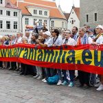Baño de madridismo en Tallín: Las peñas merengues ponen el colorido a pocas horas de la final de la Supercopa de Europa