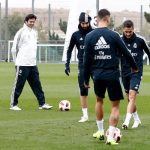 Solari dirigió su primer entrenamiento con el Real Madrid