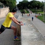 Los runners inundan la calzada en el día que España superó los 25000 muertos