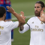 Golazo de falta de Ramos (2-0), el camero máximo goleador del Real Madrid junto a Benzema tras Covid19