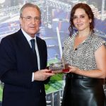 La Presidenta de la Comunidad de Madrid, Isabel Ayuso, visitó las obras del Santiago Bernabéu