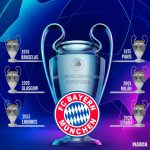 Las seis Champions del Bayern (1974, 1975, 1976, 2001, 2013 y 2020) en 11 finales disputadas.