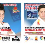Fran Garrigos abre al camino de los metales para el Judo español en el europeo de Praga. Estrella López logró la segunda metal en -52 kilos.