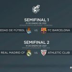 Real Sociedad vs Barça y RM vs Athlétic Bilbao, semifinales de la Supercopa de España 2021.