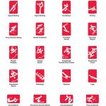24 pictogramas deportivos de los JJ.OO. de Invierno, Beijing 2022, dieron la bienvenida al nuevo año.