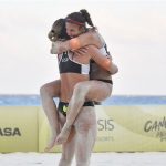 El Vóley Playa femenino firma pleno de triunfos en la Copa Continental (4 de 4) para las parejas Soria-Carro y Fernández-Lobato.