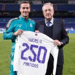 Lucas Vázquez recibió la camiseta conmemorativa por sus 250 partidos con el Real Madrid