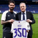 Isco suma 350 partidos con el Real Madrid.