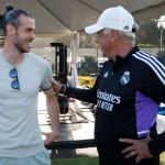 Gareth Bale visitó a sus excompañeros en el entrenamiento en UCLA