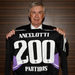 Ancelotti buscará su noveno título como madridista, el segundo de la 22-23 tras 201 como madridista. Carletto hizo anoche 200 partidos como técnico merengue.