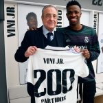 Vinicius cumple 200 partidos con el Real Madrid