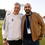 El seleccionador de Marruecos visita el entrenamiento del Real Madrid