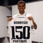 Rodrygo cumple 150 partidos con el Real Madrid