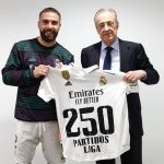 Carvajal cumple 250 partidos de Liga con el Real Madrid