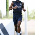 Test físico del Real Madrid en el tercer día de entrenamientos previos al debut liguero 23-24 en San Mamés.