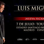 Luis Miguel actuará en el Santiago Bernabéu en dos ocasiones el próximo año