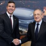 Florentino Pérez recibe al presidente de Paraguay en la Ciudad Real Madrid