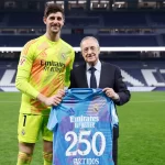 Courtois cumple 250 partidos con el Real Madrid