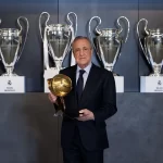 Florentino Pérez recibe el Premio Globe Soccer al mejor presidente de todos los tiempos