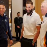 Benzema visita al equipo