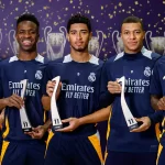 Vinicius, Bellingham, Mbappé, Carvajal y Rüdiger reciben sus premios del FIFPRO World11