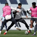 El Real Madrid se entrenó por última vez antes del encuentro ante el Manchester City