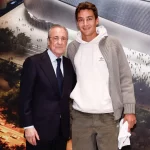 George Russell presenció el derbi en el Santiago Bernabéu